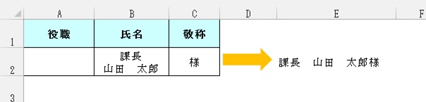 セル内改行データ